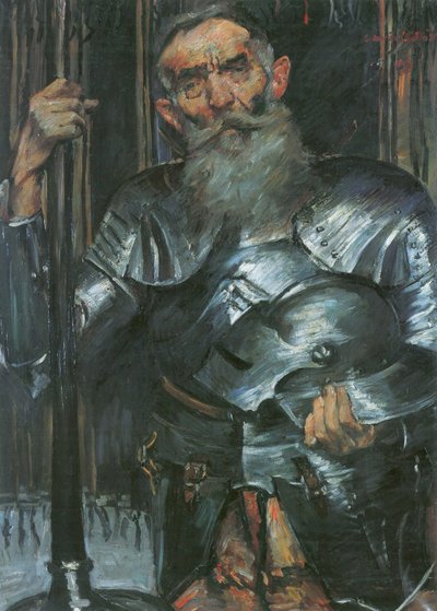 Old Man in Armor by Lovis Corinth